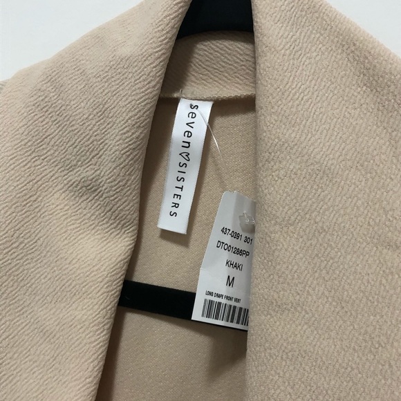 NWT Marciano  Khaki Waterfall Vest - Picture 3 of 5